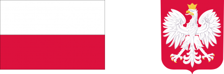 Symbole narodowe Polski - biało - czerwona flaga i biały orzeł w koronie na czerwonym tle